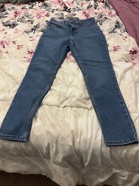 Lee Women's Skinny Jeans in Medium Blue Denim